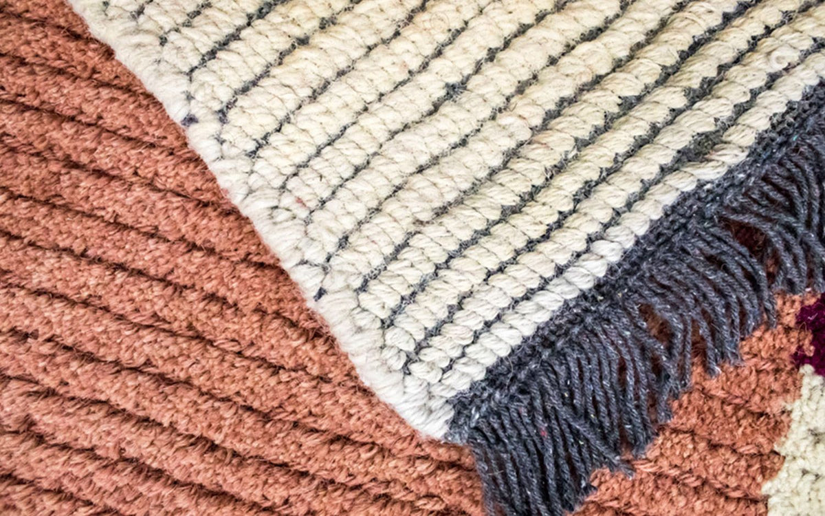 Nepal Tæppe - 140 x 70 cm - flerfarvet