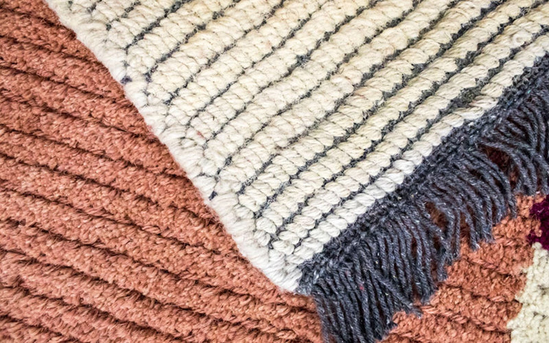 Nepal Tæppe - 140 x 70 cm - flerfarvet