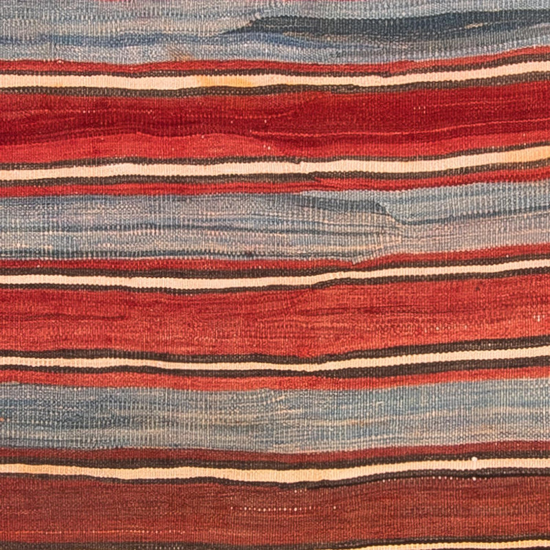 Kelim-tæppe - gammelt - 155 x 135 cm - flerfarvet