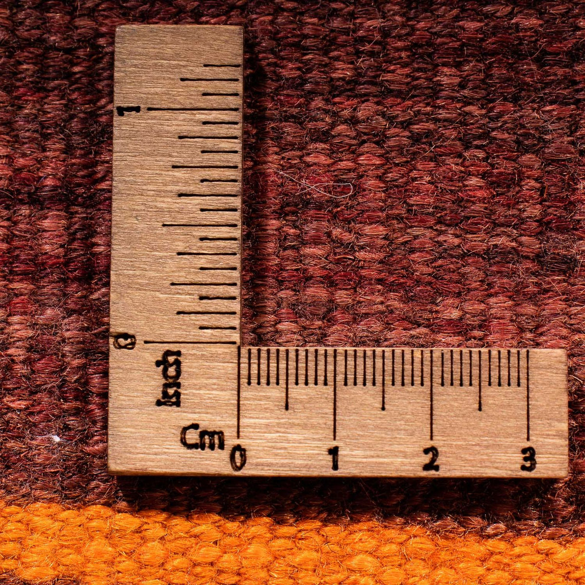 Kelim-tæppe - gammelt - 155 x 135 cm - flerfarvet