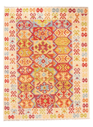 Kelim Carpet - Splash - 199 x 156 cm - flerfarvet