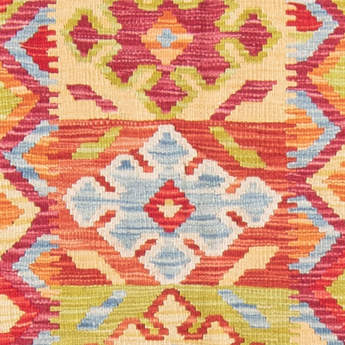 Kelim Carpet - Splash - 199 x 156 cm - flerfarvet