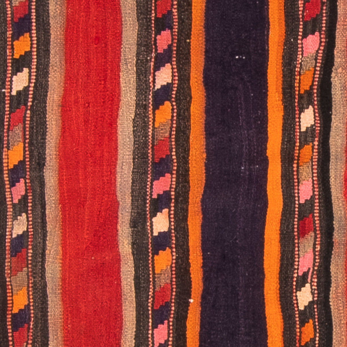 Løber Kelim-tæppe - gammelt - 210 x 75 cm - flerfarvet