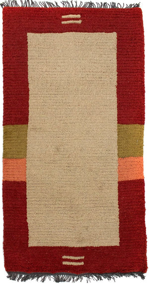 Nepal Tæppe - 140 x 70 cm - beige