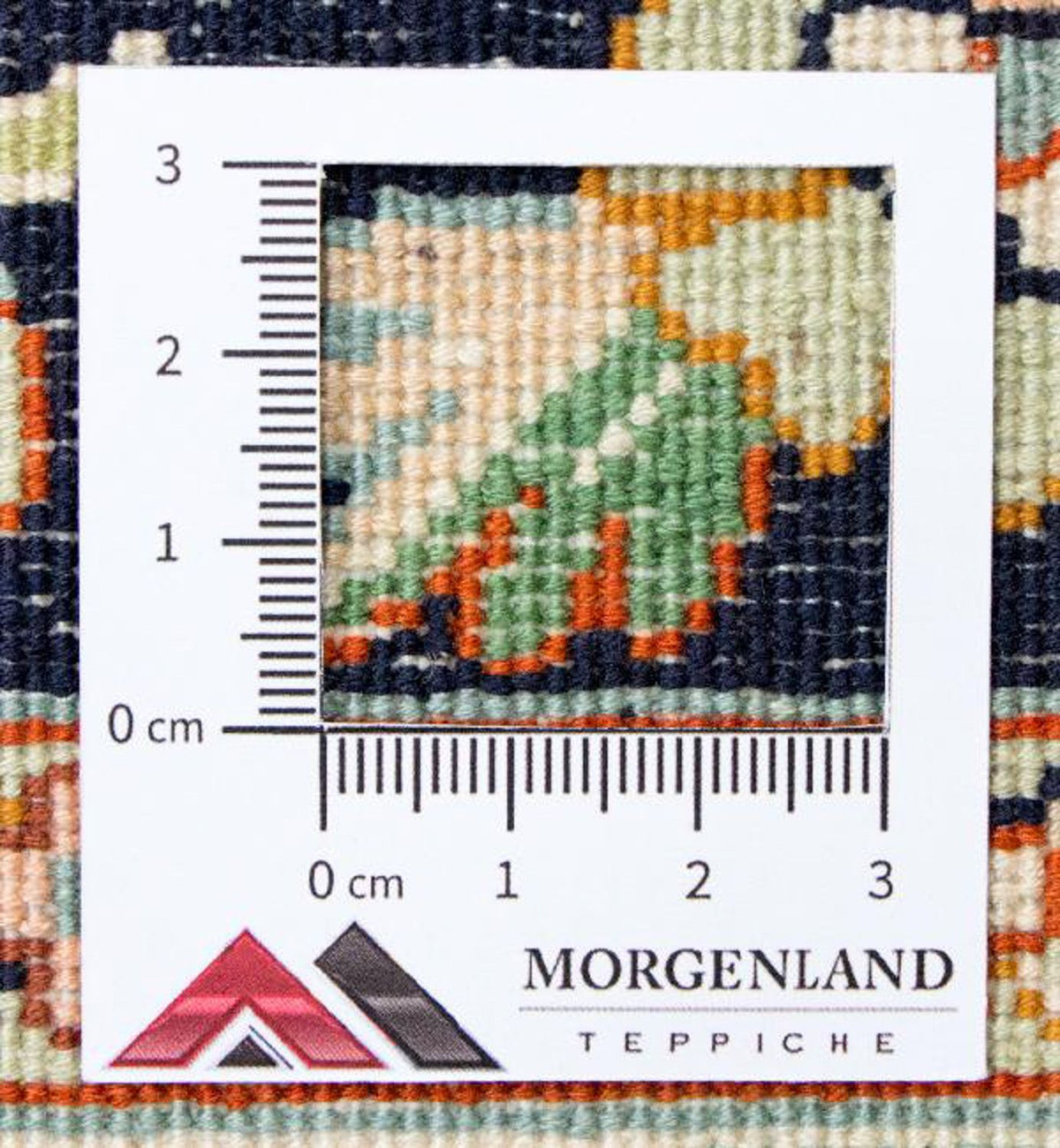 Silketæppe - Kashmir Silk - 98 x 63 cm - blå