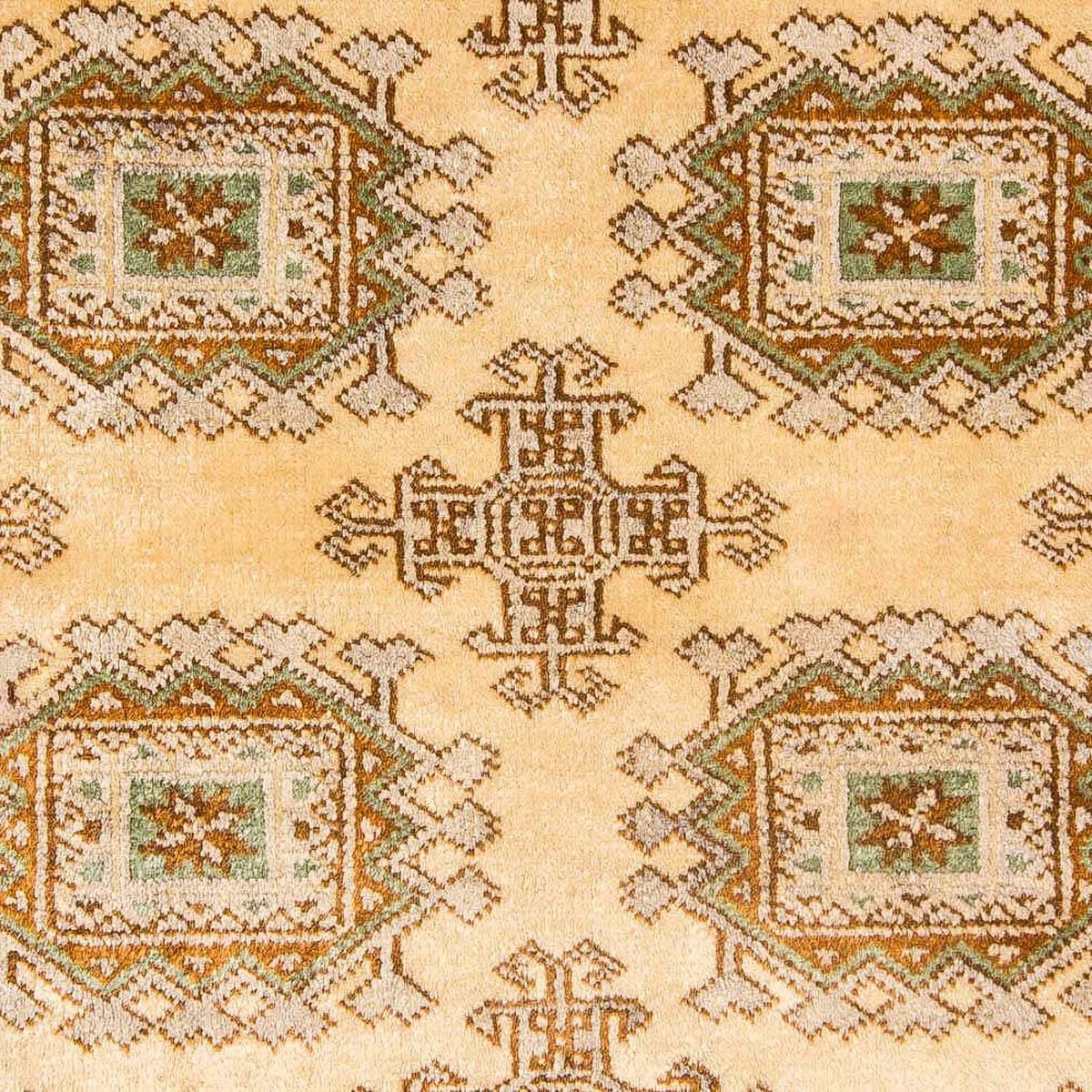 Turkaman-tæppe - 184 x 126 cm - beige