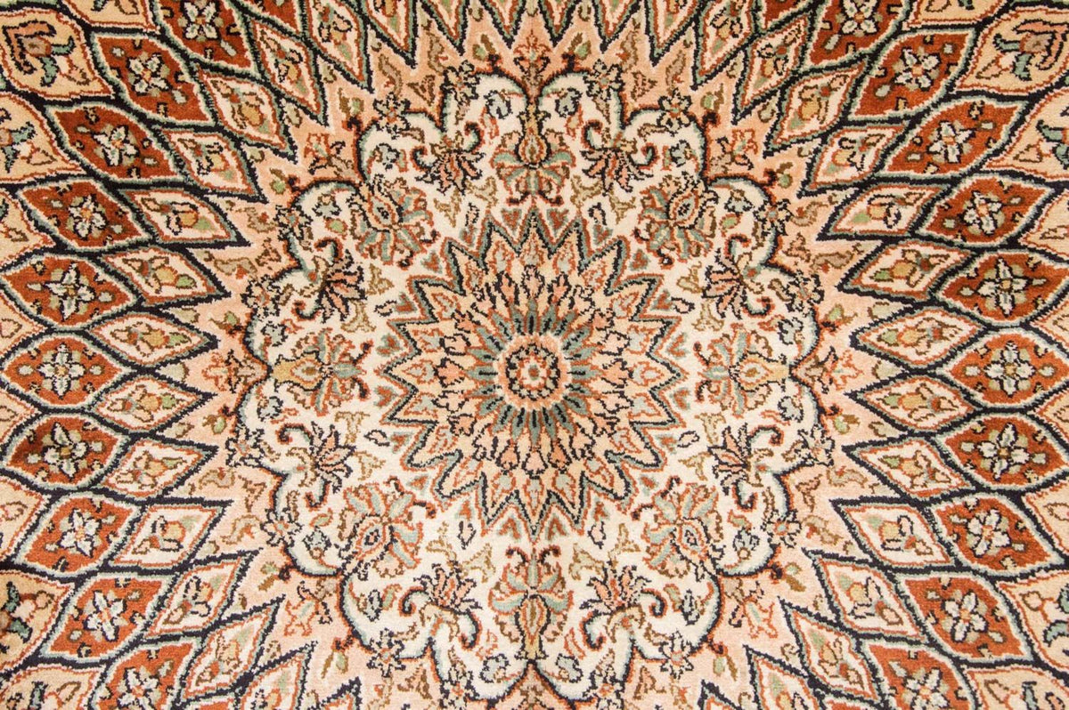 Silketæppe - Kashmir Silk - 194 x 120 cm - flerfarvet