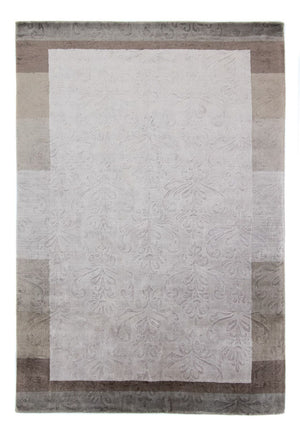 Uldtæppe - 241 x 166 cm - sølv