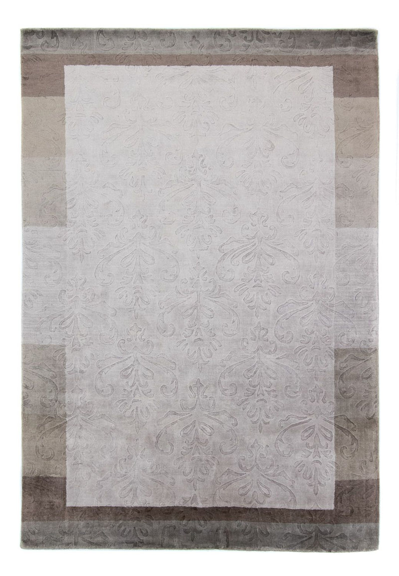 Uldtæppe - 241 x 166 cm - sølv