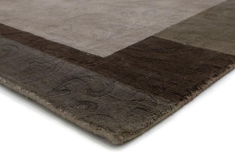 Uldtæppe - 241 x 166 cm - sølv