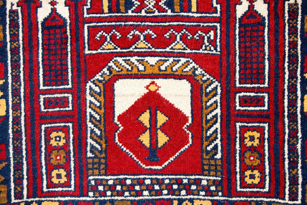 Baluch-tæppe - 127 x 77 cm - flerfarvet