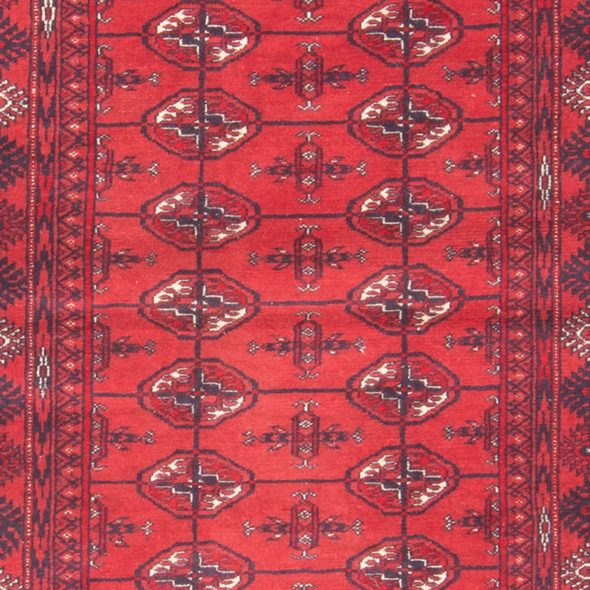 Løber Turkaman-tæppe - 191 x 88 cm - rød