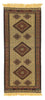 Løber Kelim-tæppe - orientalsk - 191 x 84 cm - blå