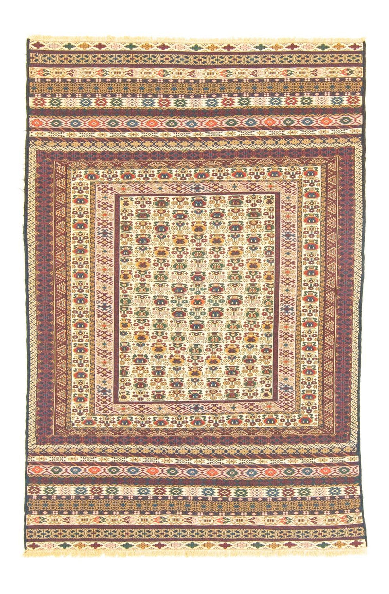 Kelim-tæppe - orientalsk - 183 x 127 cm - beige