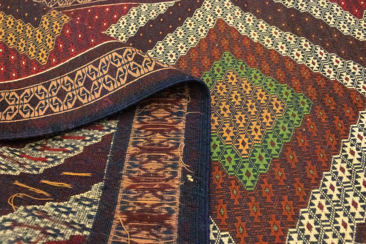 Løber Kelim-tæppe - orientalsk - 222 x 85 cm - brun