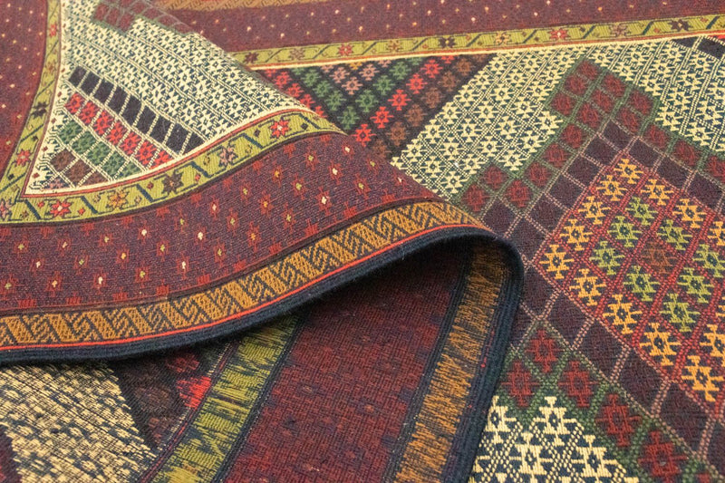 Løber Kelim-tæppe - orientalsk - 191 x 88 cm - brun