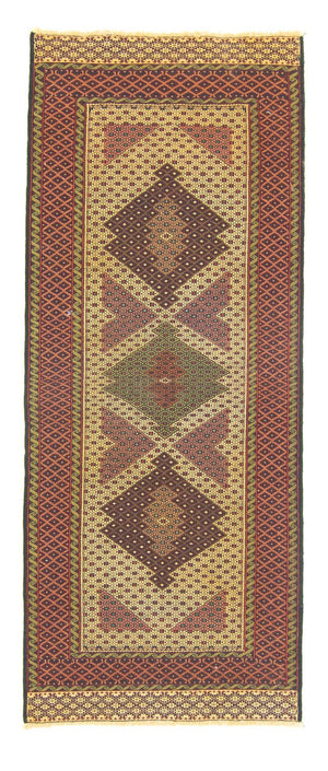 Løber Kelim-tæppe - orientalsk - 201 x 82 cm - beige