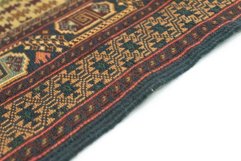 Kelim-tæppe - orientalsk - 186 x 89 cm - brun