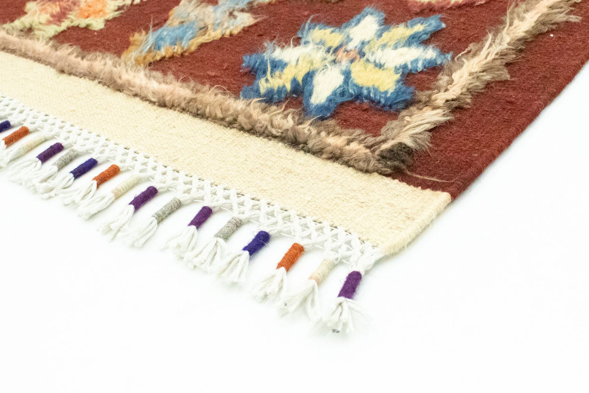 Berber tæppe - 211 x 158 cm - rød