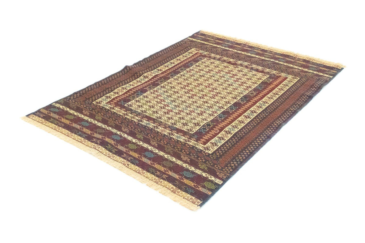 Kelim-tæppe - orientalsk - 186 x 126 cm - beige