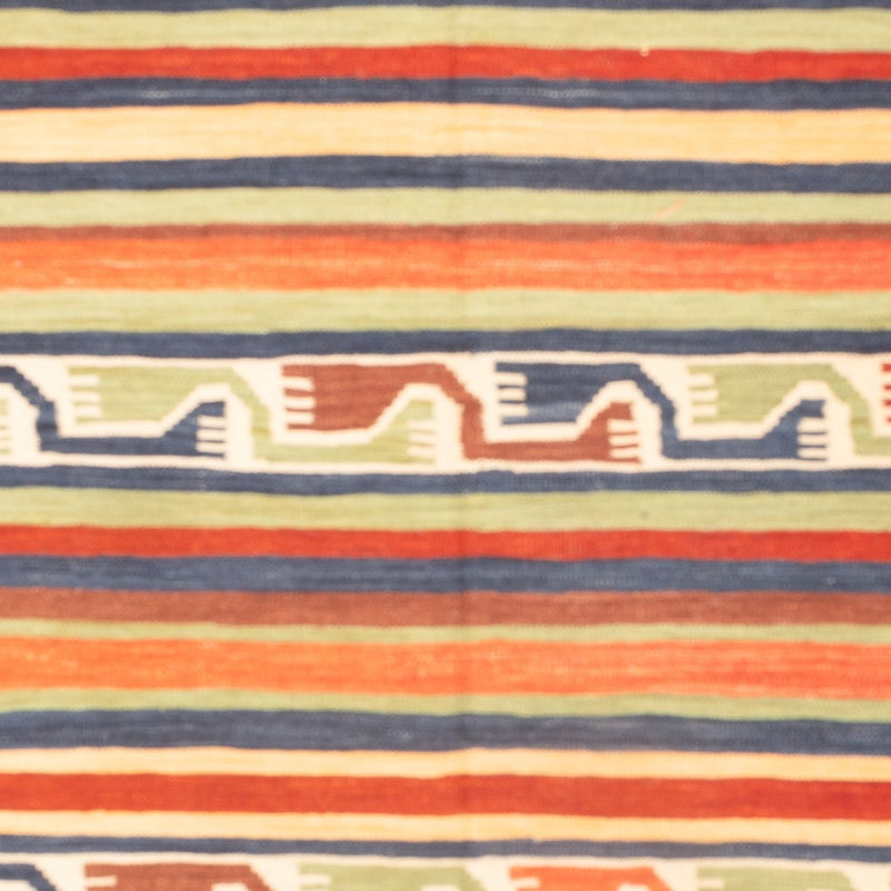 Kelim-tæppe - orientalsk - 202 x 154 cm - flerfarvet