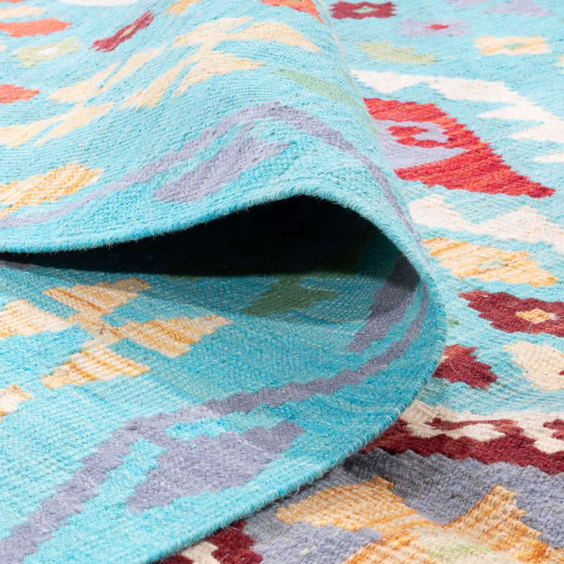 Kelim Carpet - Splash - 250 x 176 cm - flerfarvet