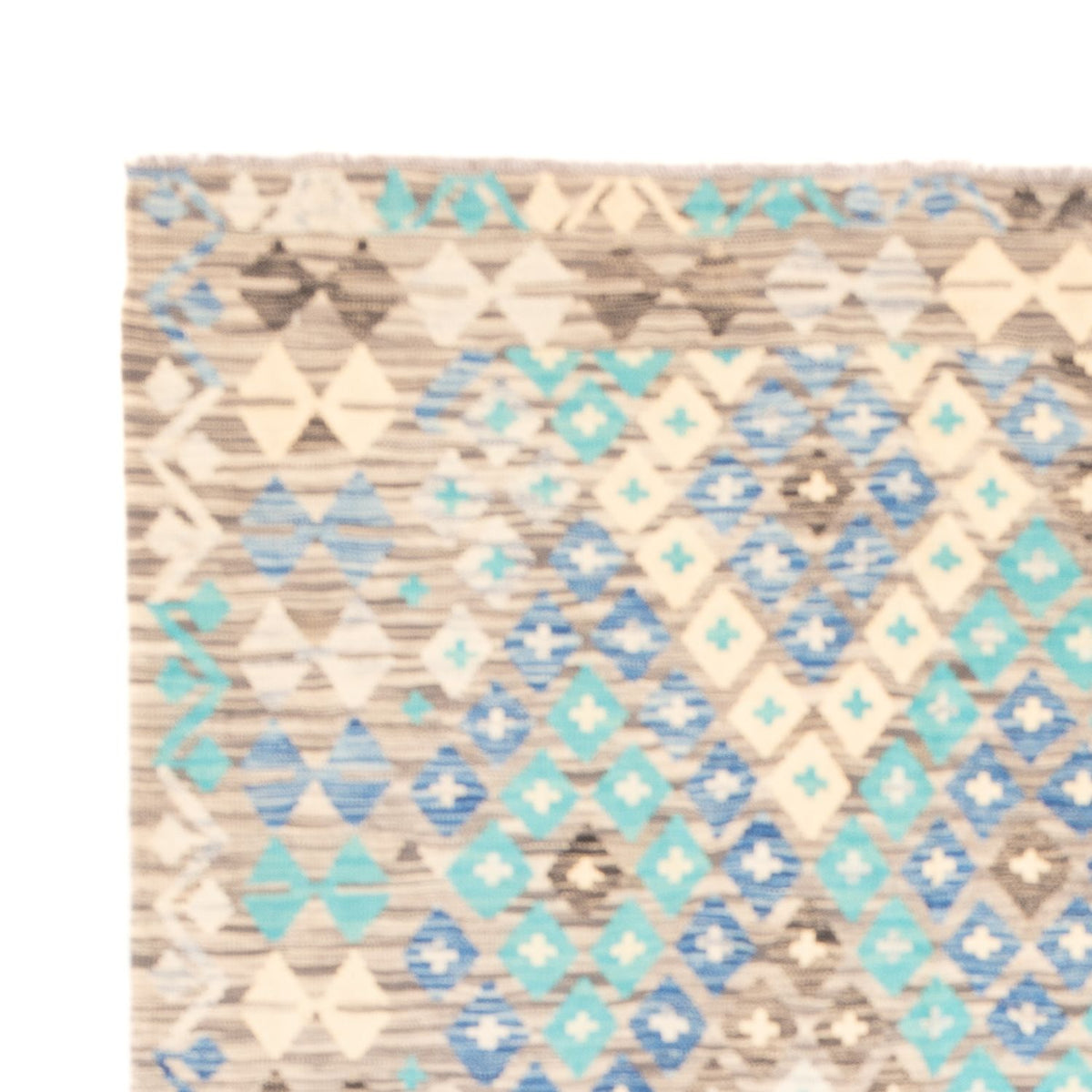 Kelim Carpet - Splash - 241 x 174 cm - flerfarvet