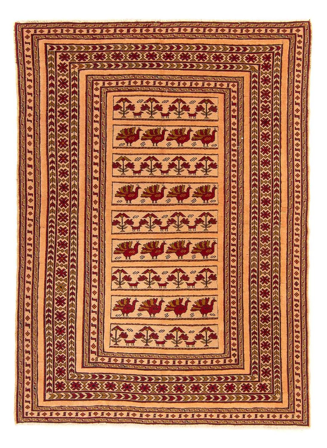 Kelim-tæppe - orientalsk - 180 x 140 cm - brun