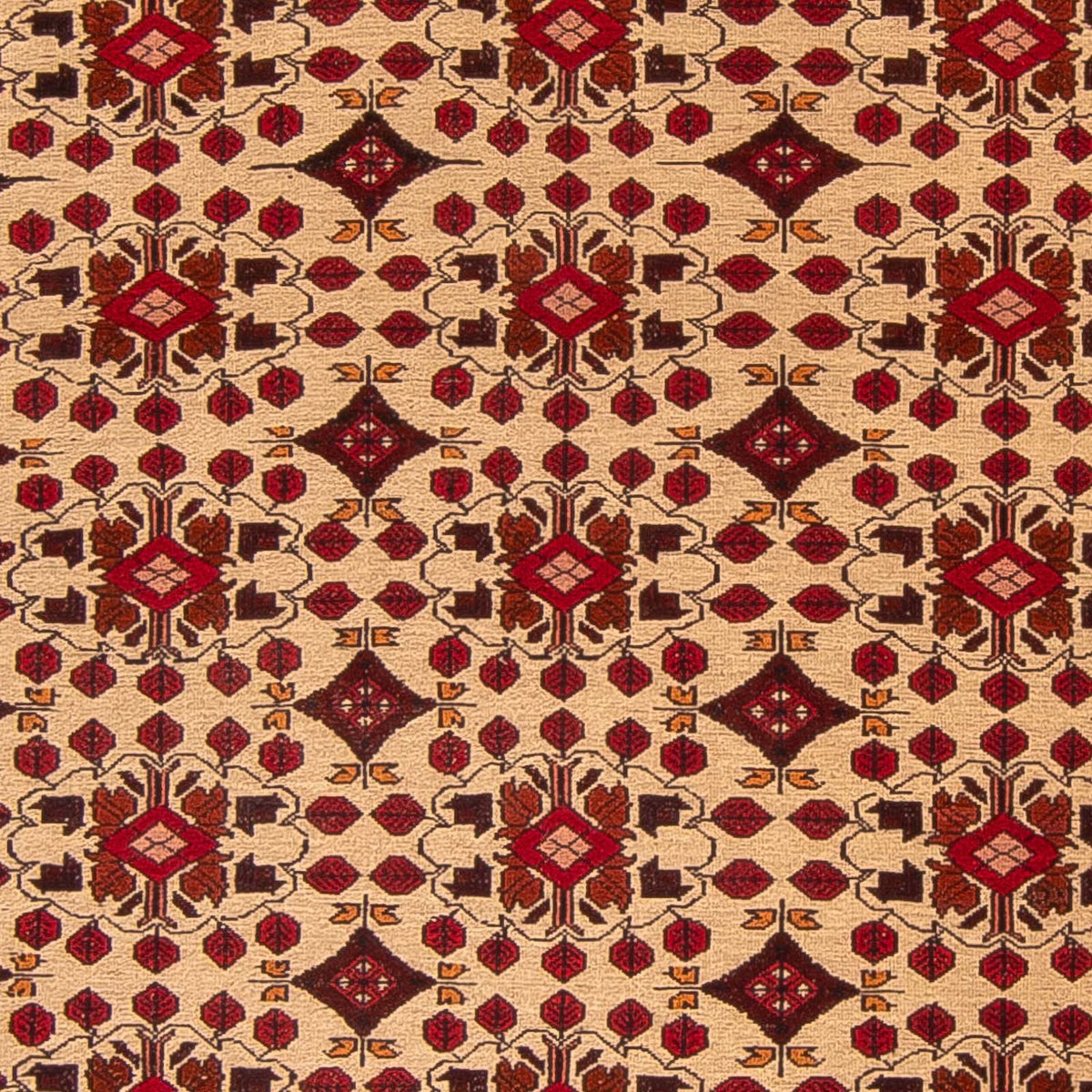 Kelim-tæppe - orientalsk - 200 x 126 cm - lys brun
