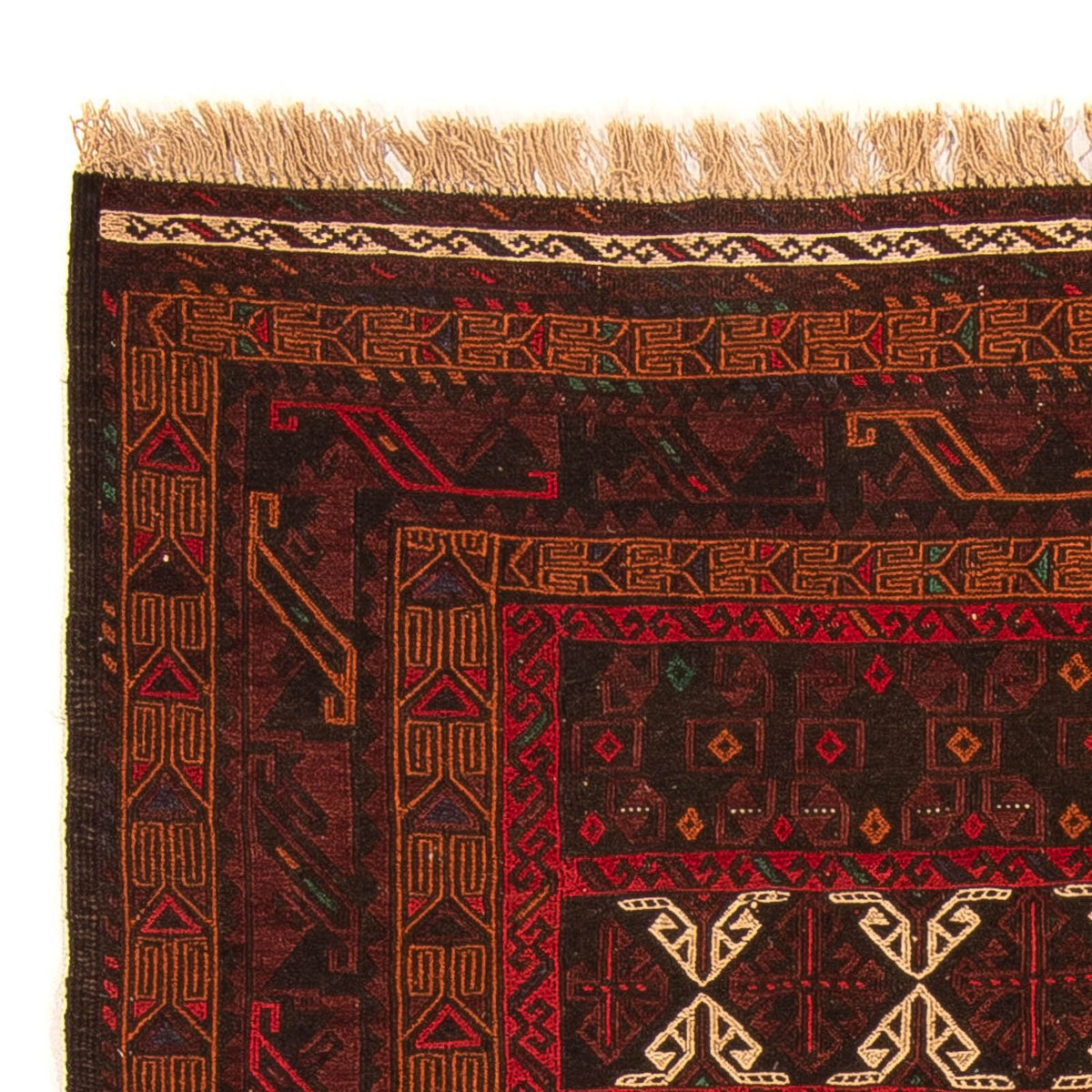 Kelim-tæppe - orientalsk - 188 x 128 cm - brun