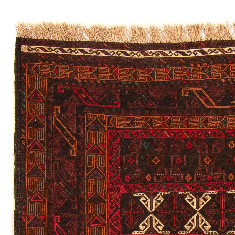 Kelim-tæppe - orientalsk - 188 x 128 cm - brun