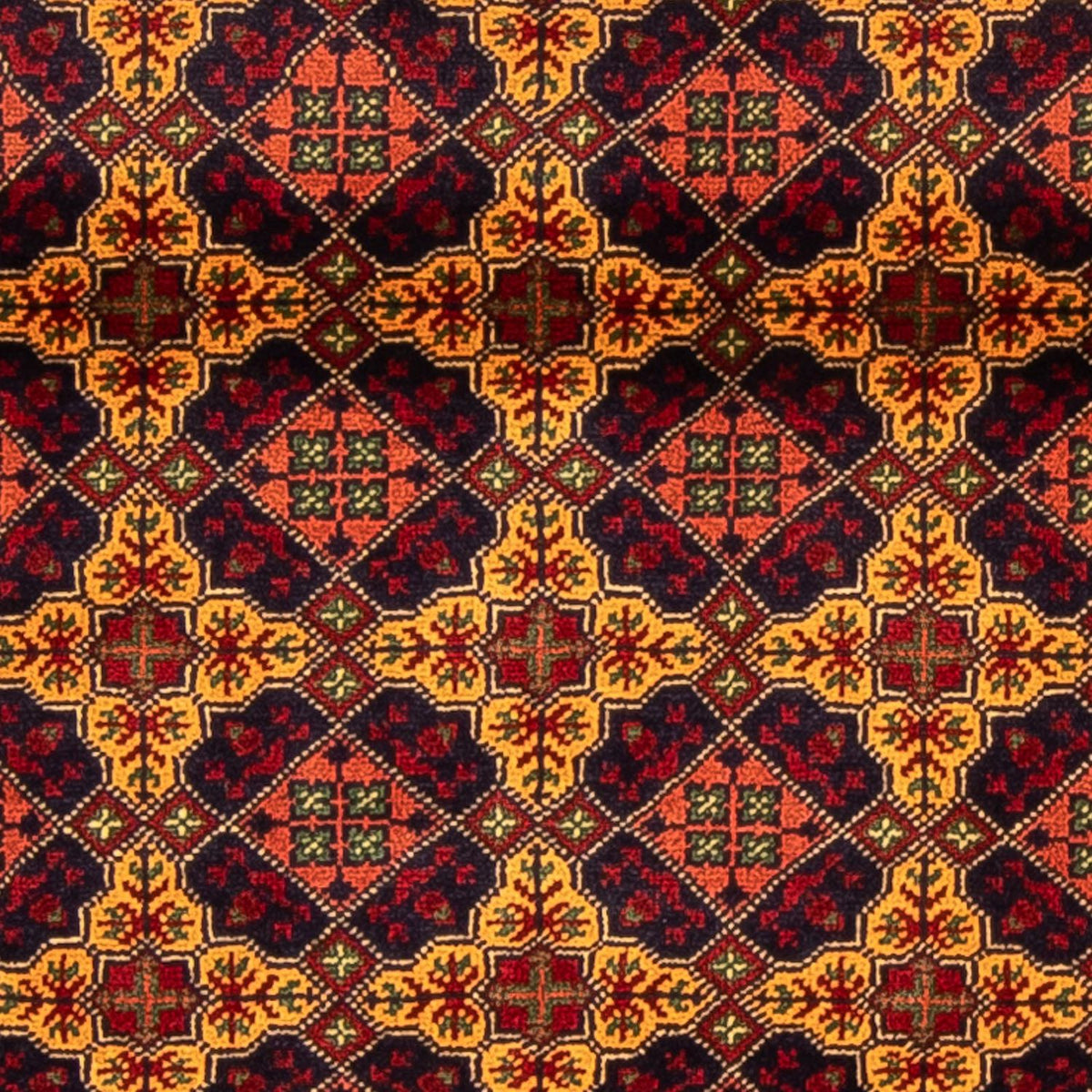 Løber Afghansk tæppe - Bukhara - 208 x 90 cm - flerfarvet