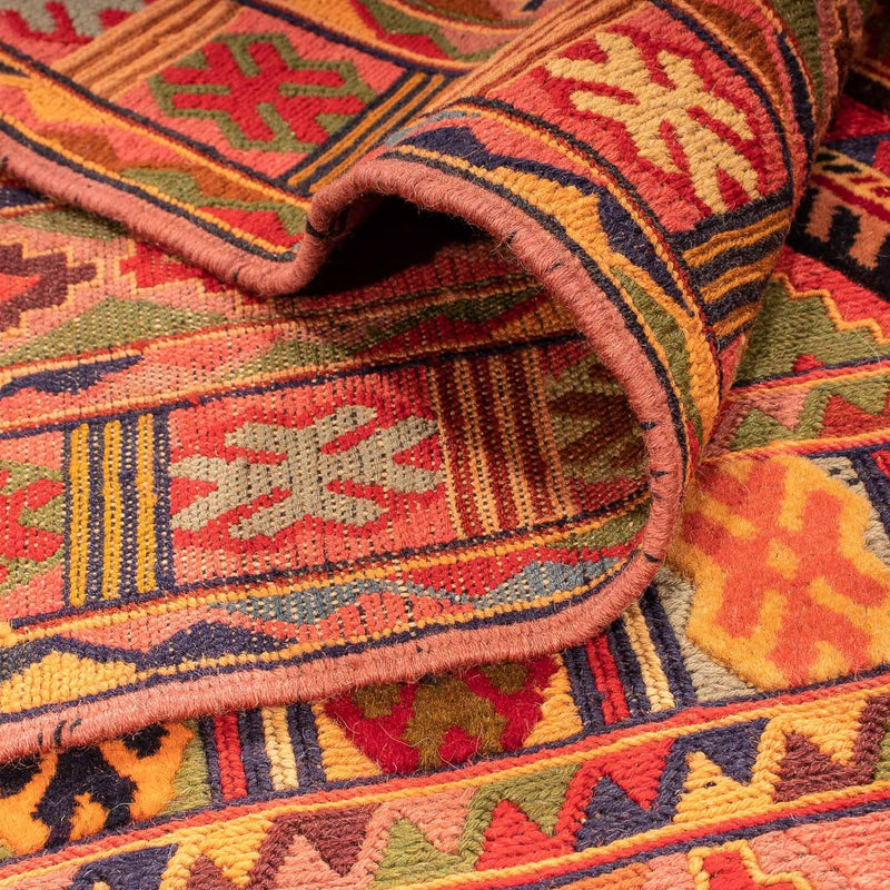 Kelim-tæppe - orientalsk - 180 x 142 cm - flerfarvet