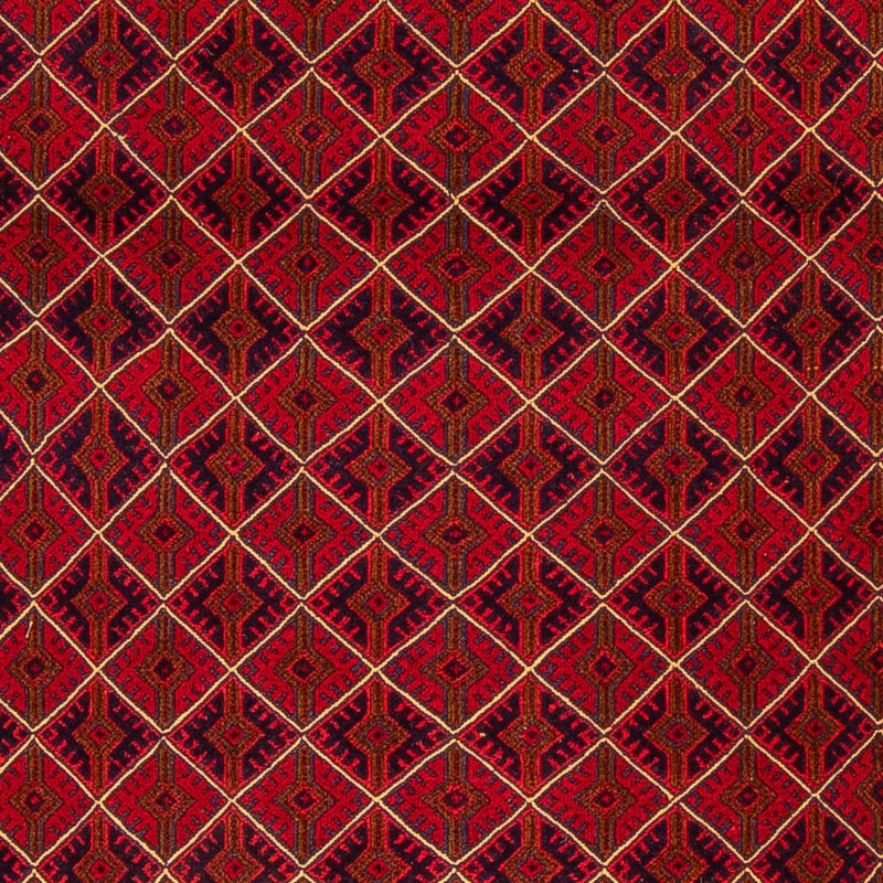 Kelim-tæppe - orientalsk - 196 x 136 cm - mørkerød