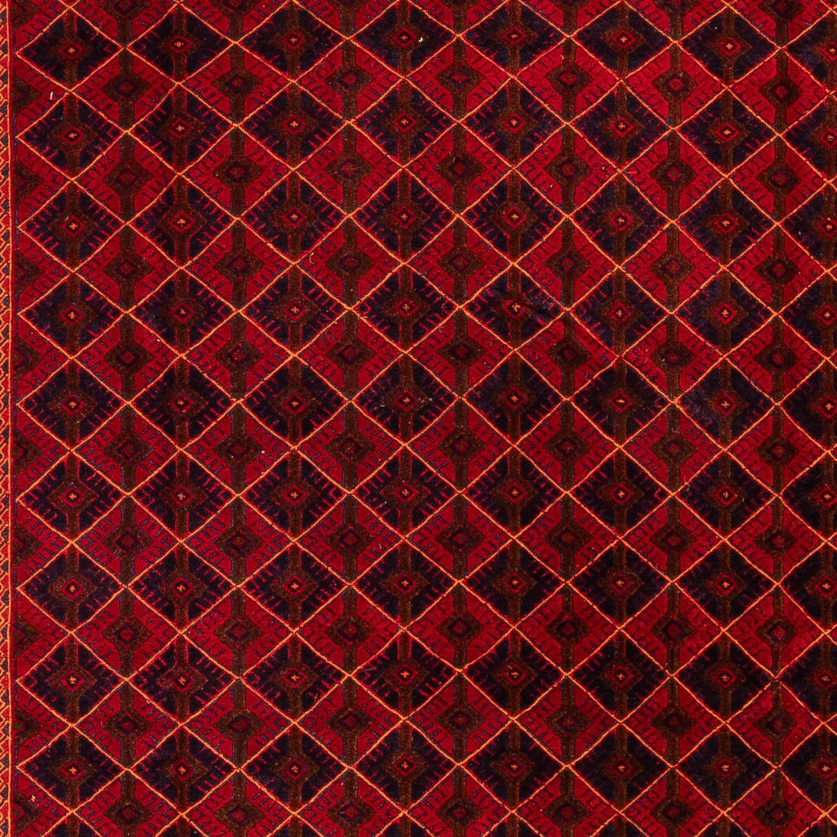 Kelim-tæppe - orientalsk - 289 x 205 cm - mørkerød