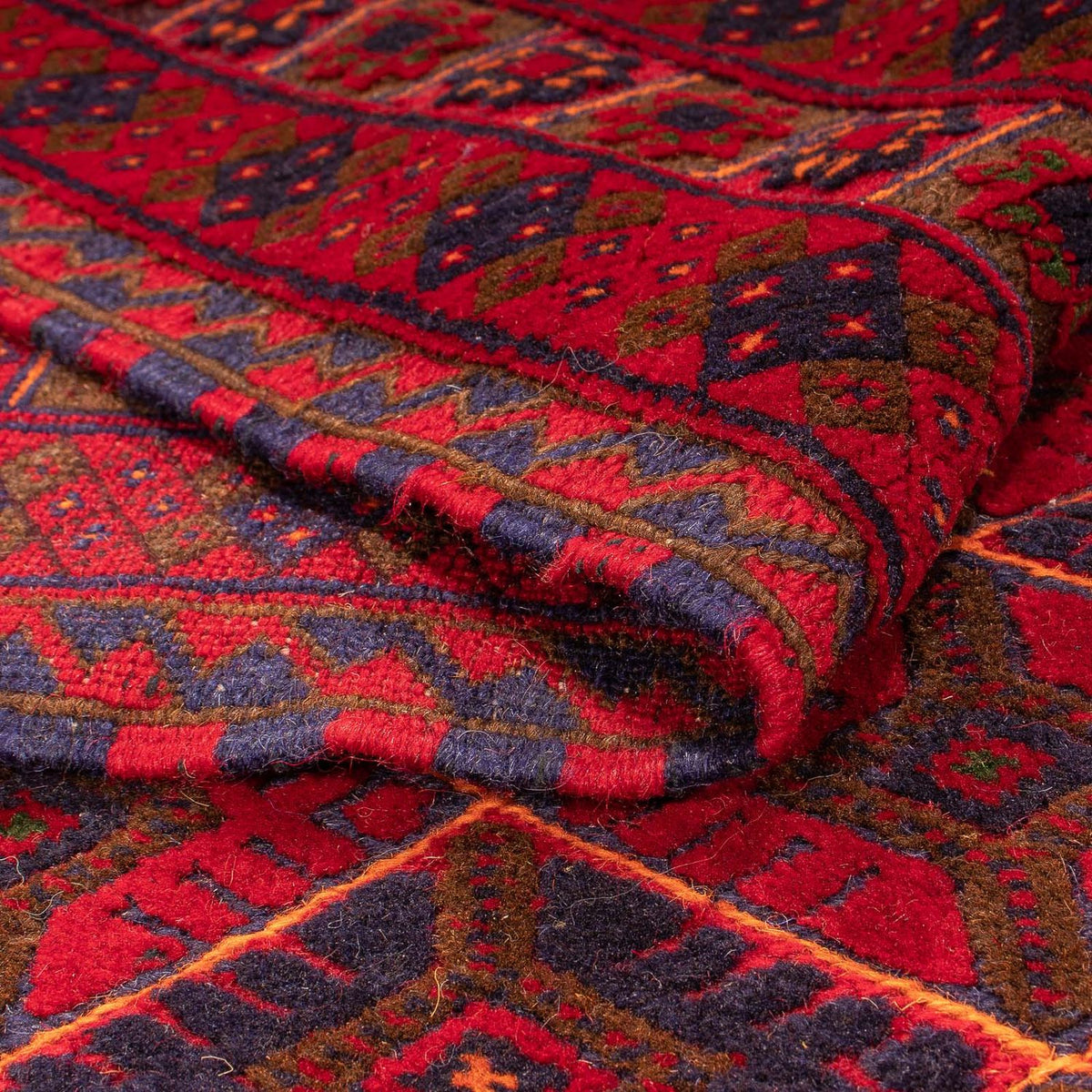 Kelim-tæppe - orientalsk - 289 x 205 cm - mørkerød