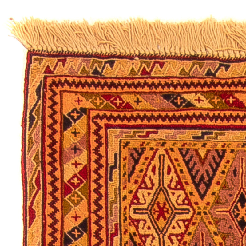 Løber Kelim-tæppe - orientalsk - 194 x 61 cm - brun