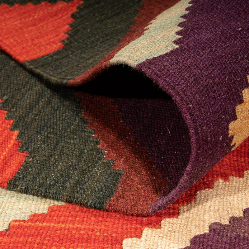 Kelim Carpet - Splash - 203 x 145 cm - flerfarvet