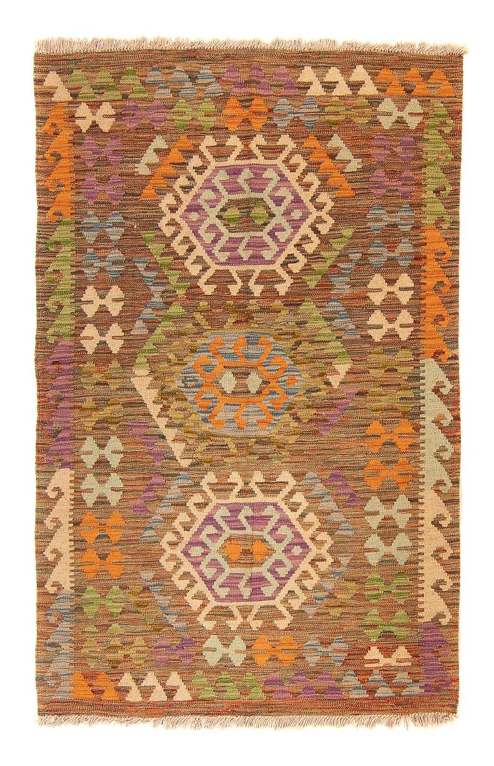 Kelim Carpet - Splash - 155 x 98 cm - flerfarvet