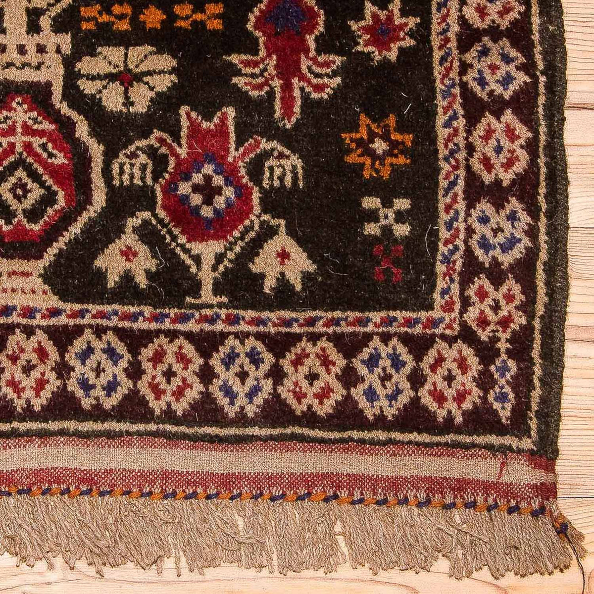 Baluch-tæppe - 133 x 77 cm - brun