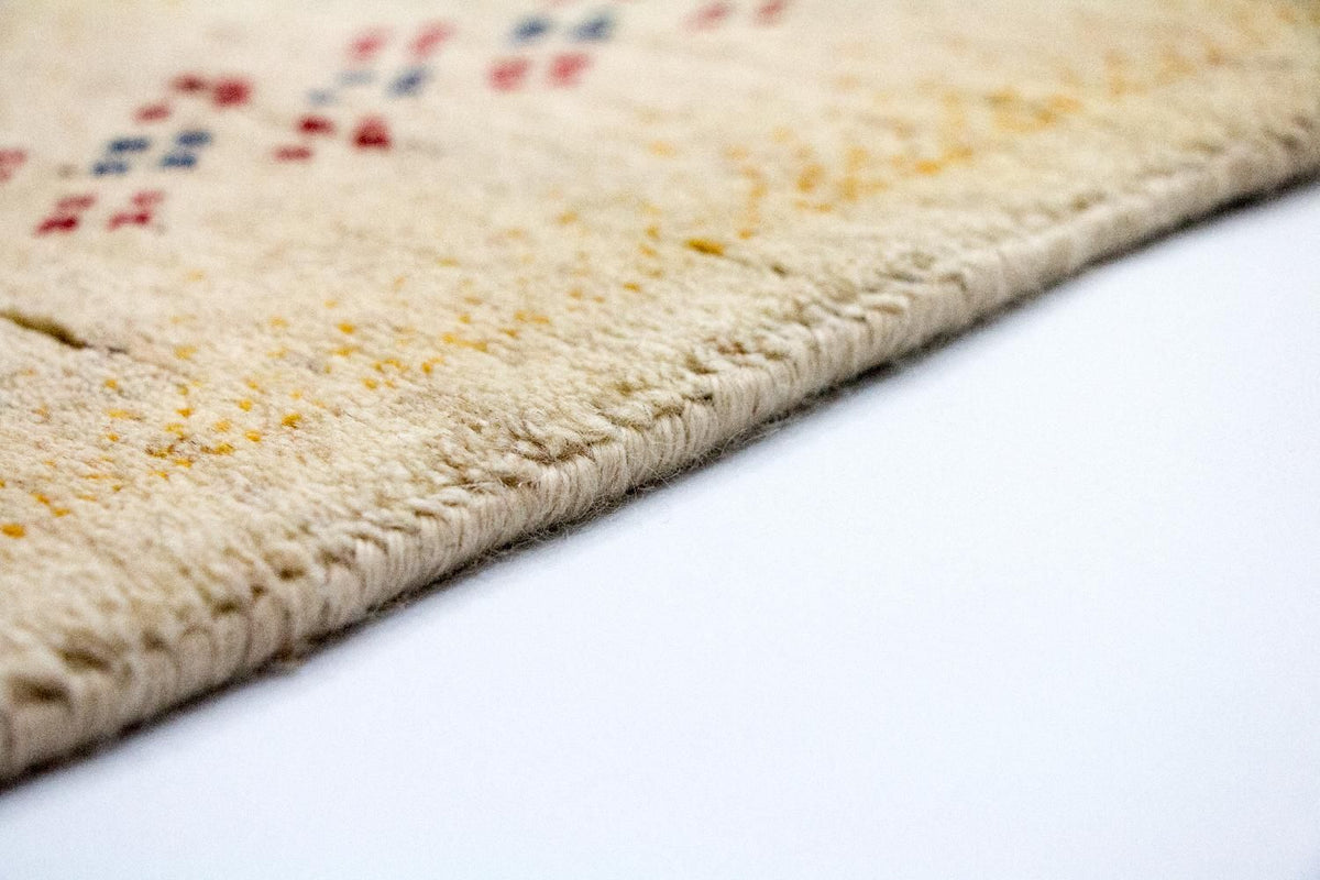 Gabbeh Tæppe - Loribaft Persisk - 400 x 300 cm - beige