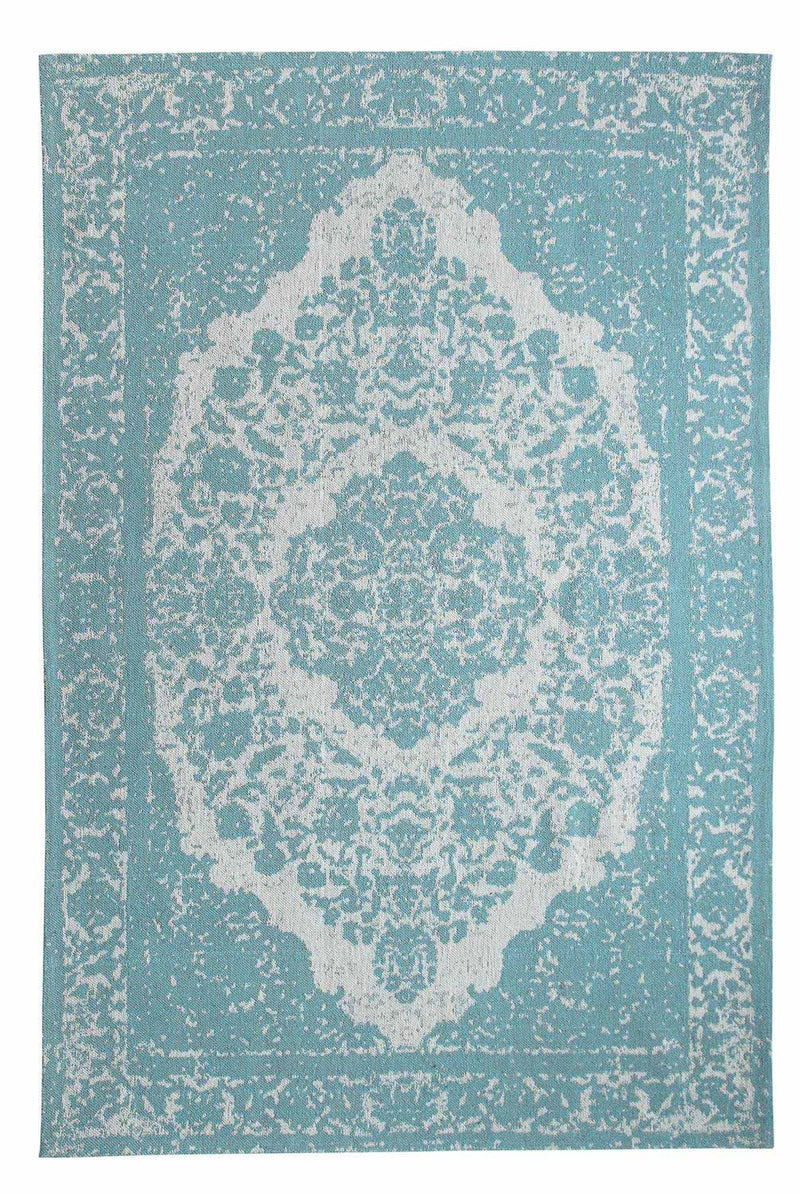 Løber Vintage tæppe - 300 x 80 cm - blå
