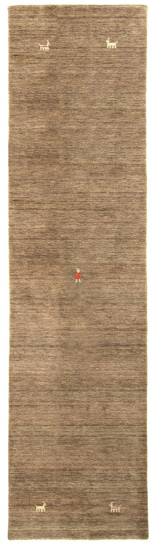 Løber Gabbeh-tæppe - Indus - 200 x 80 cm - brun