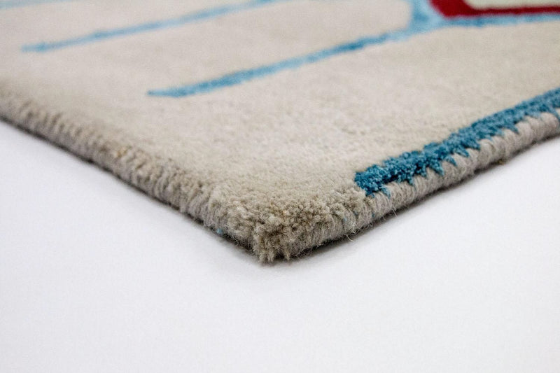 Designer tæppe - 241 x 156 cm - beige