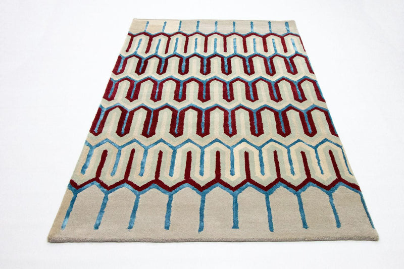 Designer tæppe - 241 x 156 cm - beige