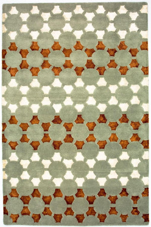 Designer tæppe - 239 x 157 cm - flerfarvet