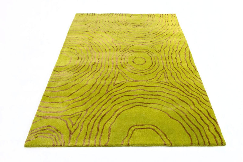 Designer tæppe - 241 x 152 cm - lysegrøn