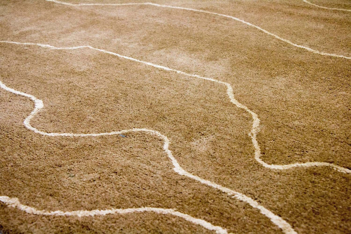 Designer tæppe - 240 x 151 cm - brun