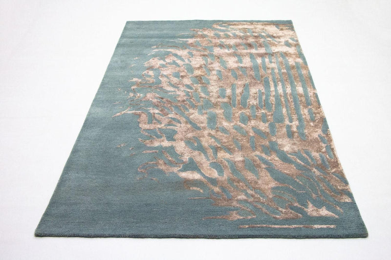 Designer tæppe - 242 x 153 cm - blå