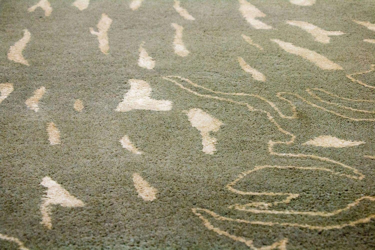 Designer tæppe - 242 x 152 cm - grå